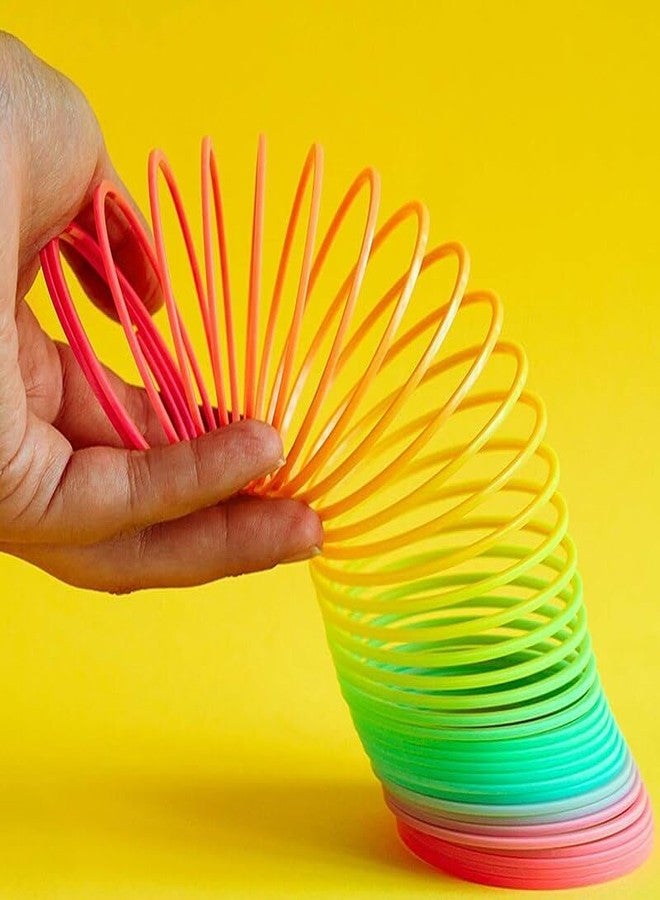 GNR Pack of 2 Magic Rainbow Spring Bouncy Expandable Slinky Toy for Kids | Best Birthday Return Gift - Image 2